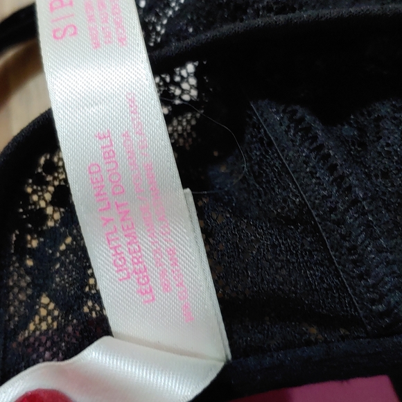 PINK Victoria's Secret Lightly Padded Lace Bralette S - Picture 10 of 12